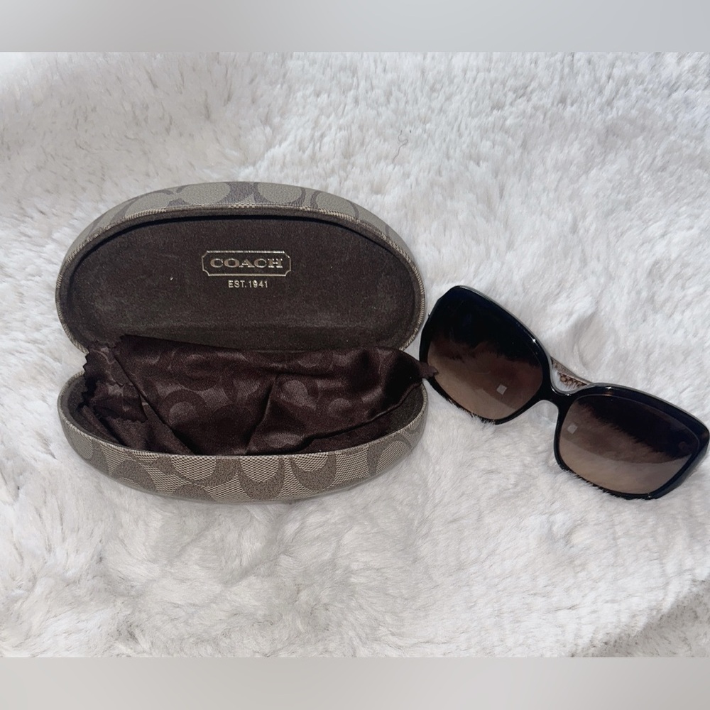 Coach Brown Sunglasses with Case